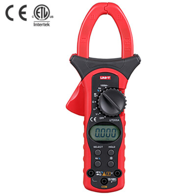 UNI-T UT205A Clamp LCD Digital Multimeter AC DC Volt AC Ampere Ohm Hz Tester L