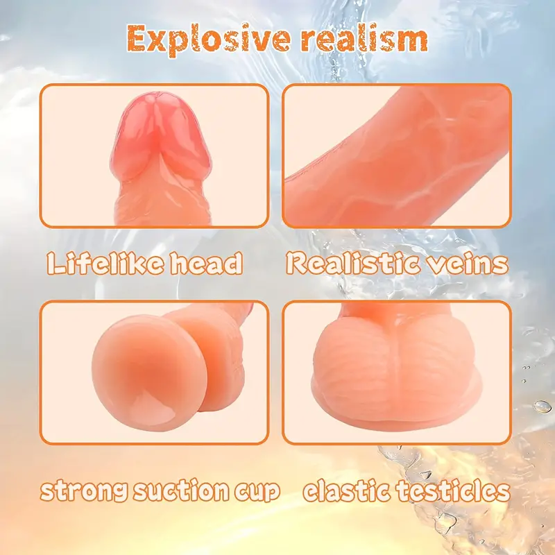 Dildo Suction Cup Anal Vagina Sex Toy For Women FULTRA Realistic Waterproof Gift