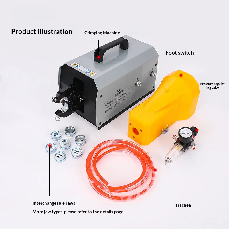 JH-120L pneumatic crimping pliers terminal machine crimping machine cold pressin