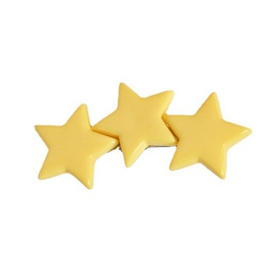 Kid Star hairPin Star Barrettes Yellow Star Hair Clip for Girls Hair Bangs Clip