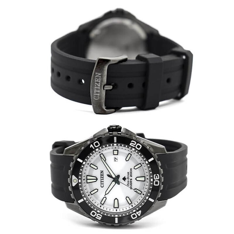 Pre-owned Citizen Promaster Marine Bn0197-08a Eco-drive Solar Diver 200m Men Watch Box