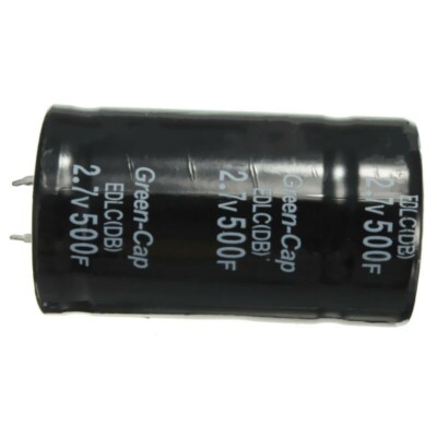 1/2/6/10pcs Black 2.7V Farad Capacitor 500F 35*60MM Super 2.7V 500F Capacitor