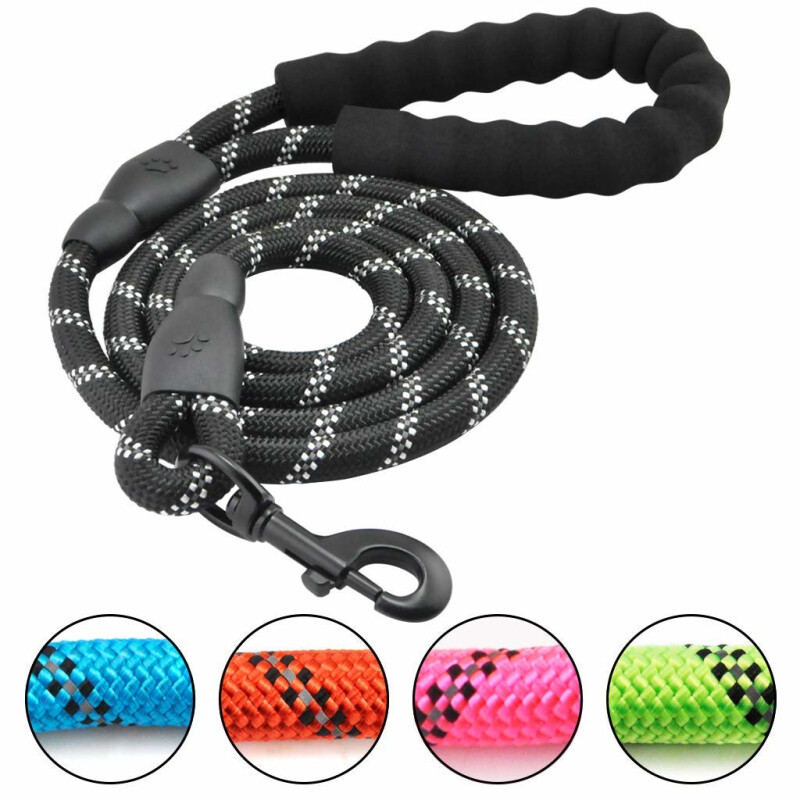 Gepolsterte Hundeleine Reflektierend Aktivleine Auch für große Hunde 👍