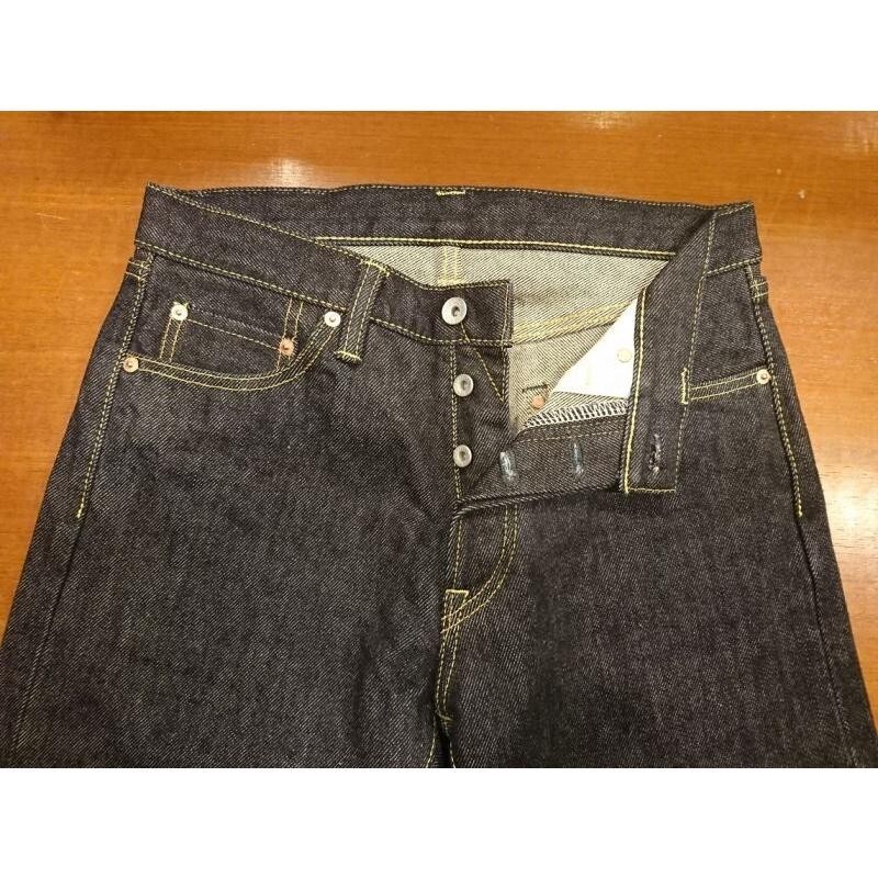 IRON HEART IRON HEART 634S 21OZ STRAIGHT DENIM SELVEDGE MEN' JEANS BLACK 31.32.33.34.36IN