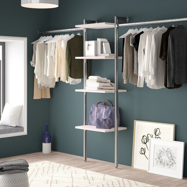 Wayfair Relax 305cm Wide Clothes Storage System In Bridge Of