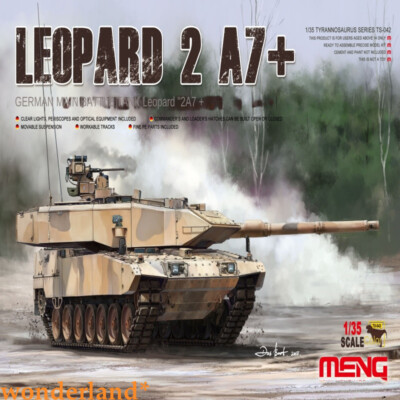MENG Assembly Model Kit TS-042 1/35 German Modern Leopard 2A7+ Main Battle Tank