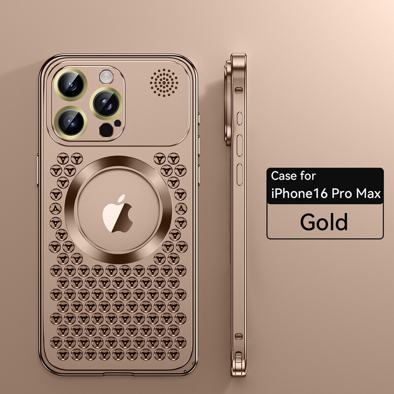 Aluminum Alloy Magsafe Spring Metal Case Cover For iPhone 16