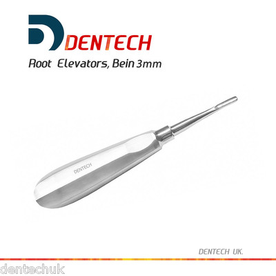 Dentech Dental Bein Tooth Root Elevators Oral Surgery Stainless Steel 3mm CE
