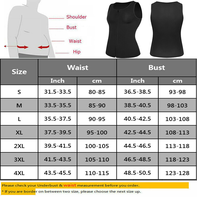 Men's Neoprene Sauna Thermo Sweat Body Shaper Waist Trainer Burn Fat Corset Top