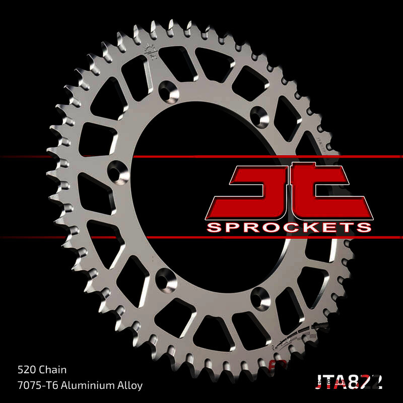 CORONA TRASMISSIONE PER MOTO ALLUMINIO JTA 822 Z52 JTA822.52 52 DENTI BETA RR