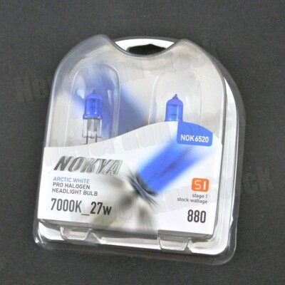 NOKYA S1 (STAGE 1) ARCTIC WHITE 880 HALOGEN REPLACEMENT FOG LIGHT BULBS PAIR