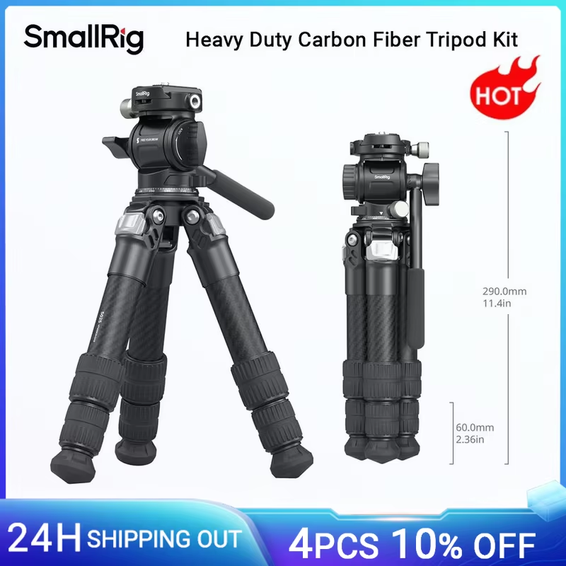Heavy Duty Carbon Fiber Tabletop Tripod Kit for DSLR Mirrorless Camera Tripod Co