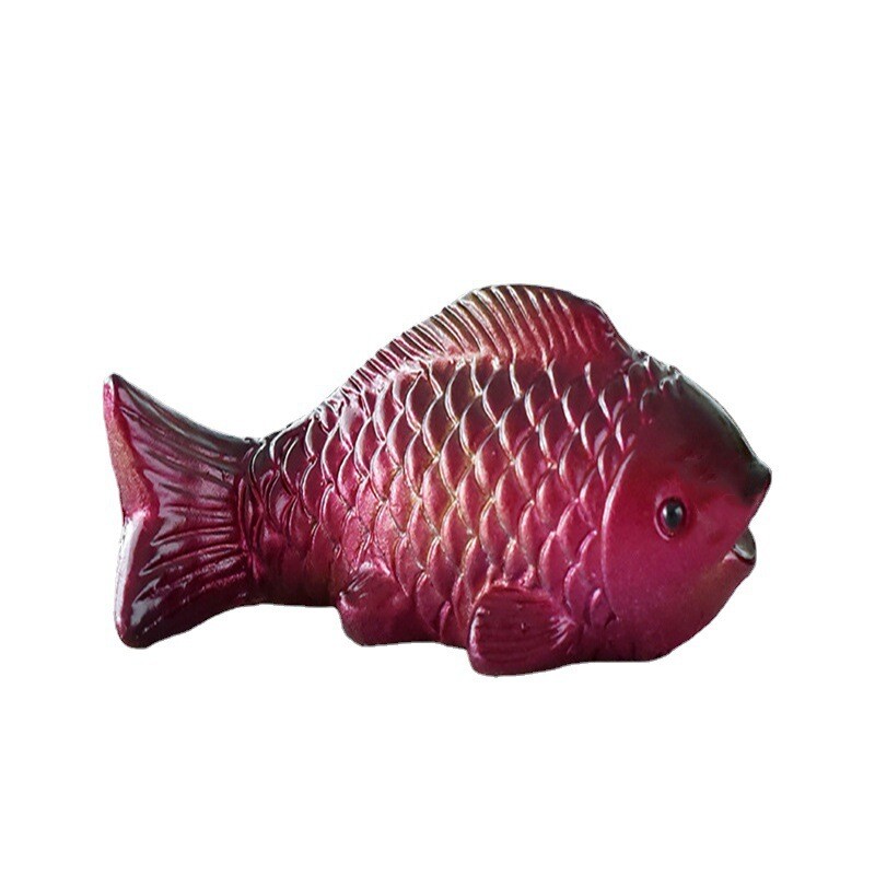 2pcs Creative Tea Pet Ornaments Colour Changing Year Prosperity Tea Accessories