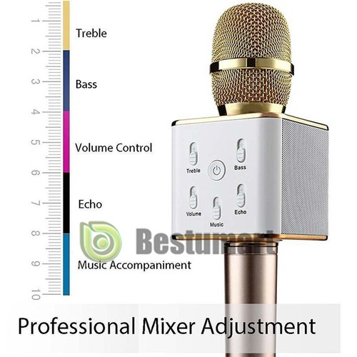 Q7 Wireless Bluetooth Handheld KTV Karaoke Microphone Mic Speaker Sing For Phone