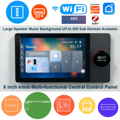6''8''10'' Tuya Panel Control Wifi Zigbee Devices  Gateway Build In Control Panel