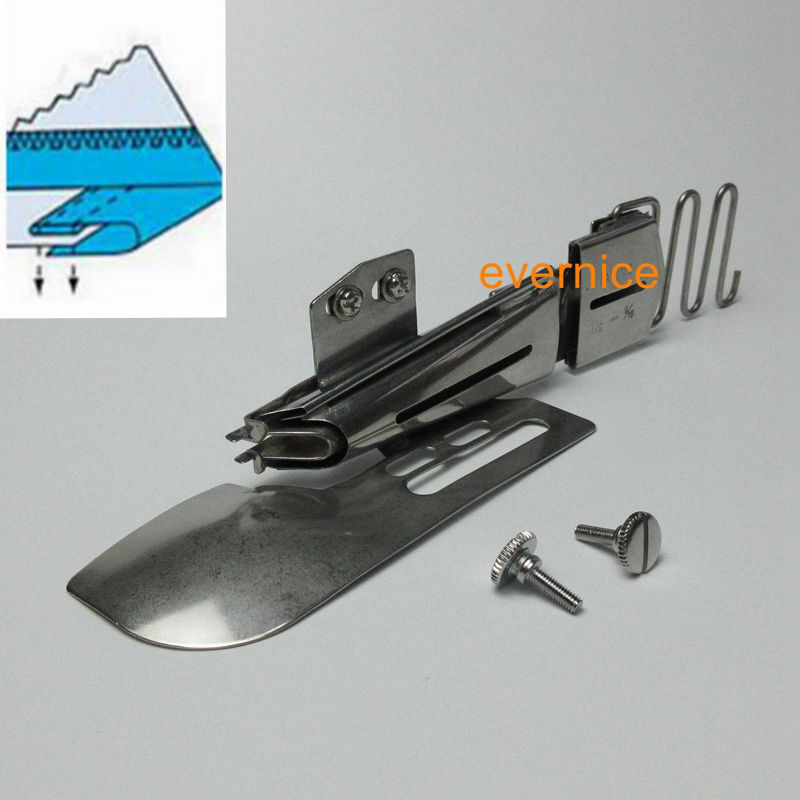Coverstitch Machine Binder Semi-fold Binding Attachment For Flatbed Mach Type A