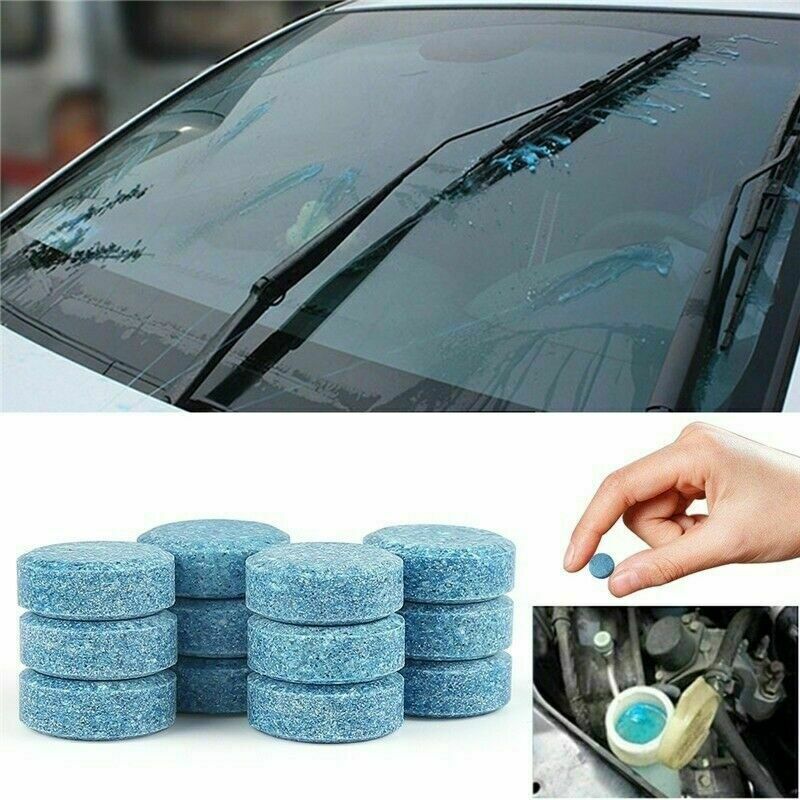 10pcs Vehicle Window Wash Clean Concentrate Windshield Effervescent Tablet Car
