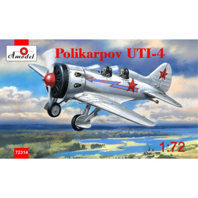 AMODEL 72314 Polikarpov UTI-4. Re-release Scale 1/72 Plastic model kit Aircraft
