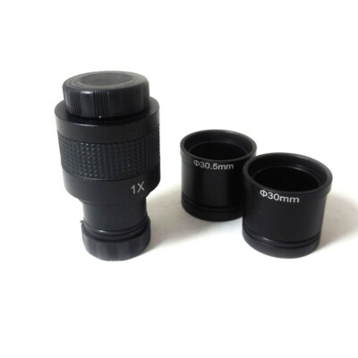 1X C-Mount Lens Adapter Optical Relay Lens for Microscope CCD CMOS USB Camera