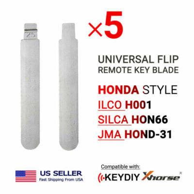 5x Remote Key Blades for Xhorse and Keydiy remotes Honda Type HO01 HON66 HOND-31