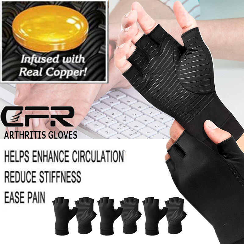 Cooper Arthritis Gloves Wrist Support Compression Hand Therapy Health Rheumatoid