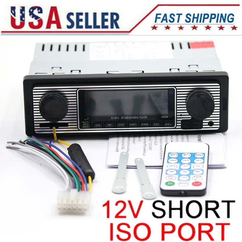 Stereo Radio 4-ch Output In-dash Mp3 Player Fm Usb/sd/aux &remote