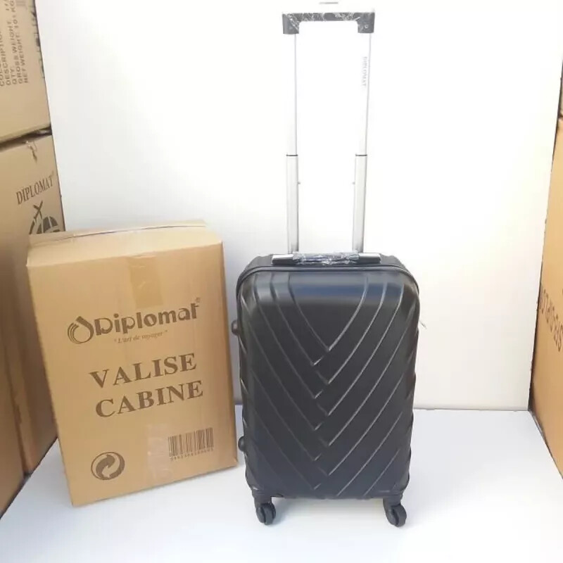 Diplomat Valise Cabine 55cm Abs Ã  4 Roues ModÃ¨Le Collier Noire
