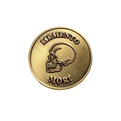 Memento Mori Coin Stoic, Momento Mori Coin - Double Sided 38mm Stoic Coin - D...