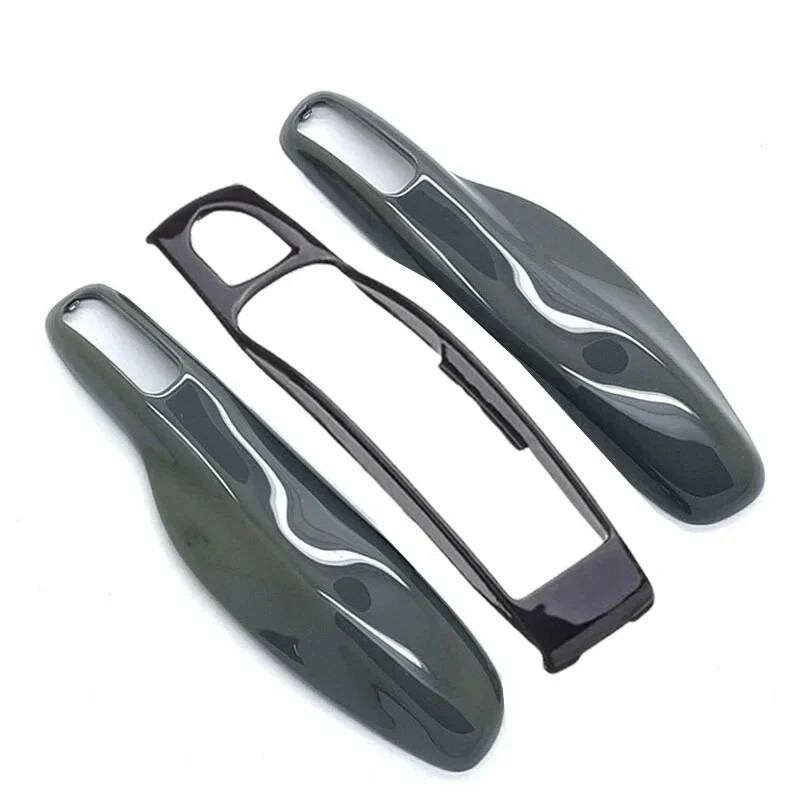 Black Center Car Remote Key Case Cover Fob For Porsche Panamera Cayenne Macan