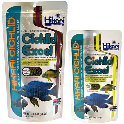 Hikari Cichlid Excel Wheat Germ & Spirulina Rich Daily Diet - Free Shipping
