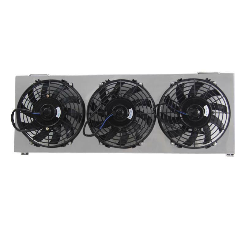 Aluminum Radiator Shroud+3x9"Fans FOR 19912001 95 97 Jeep