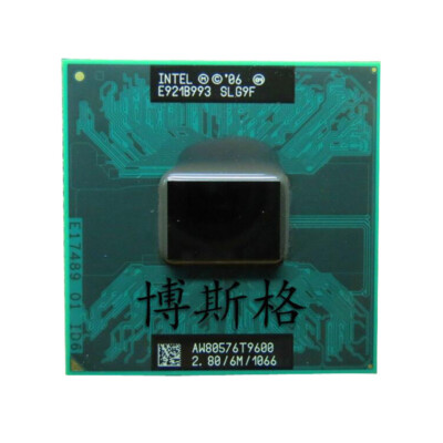 Intel Core 2 Duo T9600 2.8GHz SLG9F 1066 MHz 6MB Core 2 Duo Laptop CPU Processor