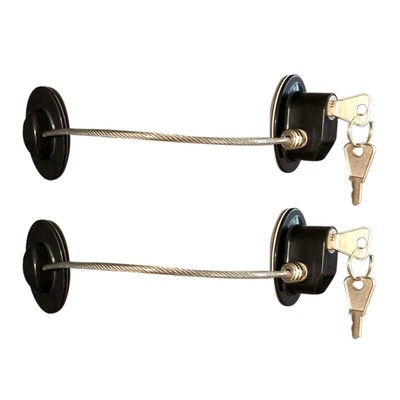 2X(2 StüCke KüHlschrank TüR Schloss Starke Gefrierschrank TüR Schloss SchubO6E4)