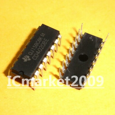 10 PCS CD4020BE DIP-16 CD4020 CMOS 14-Stage Ripple-Carry Binary Counter/Divider