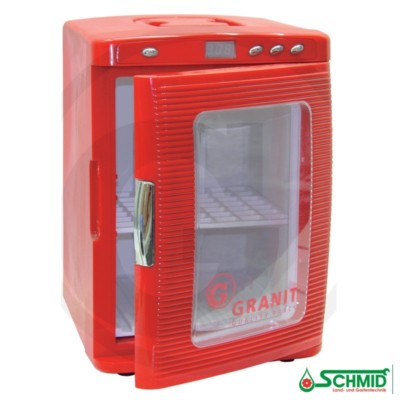 Mini Kühlschrank rot 25 Liter von Granit Getränkekühlschrank Dosenkühler Minibar