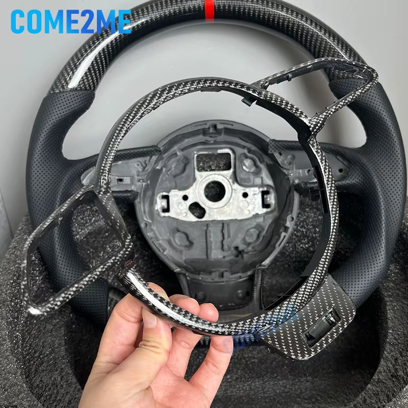 For Audi A4 B8 A3 8V Steering Wheel carbon fibre Frame Assembly Accessories
