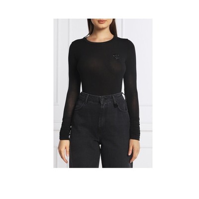

Длинная женская футболка GAELLE Paris GBDP13812, черная I2022, Black