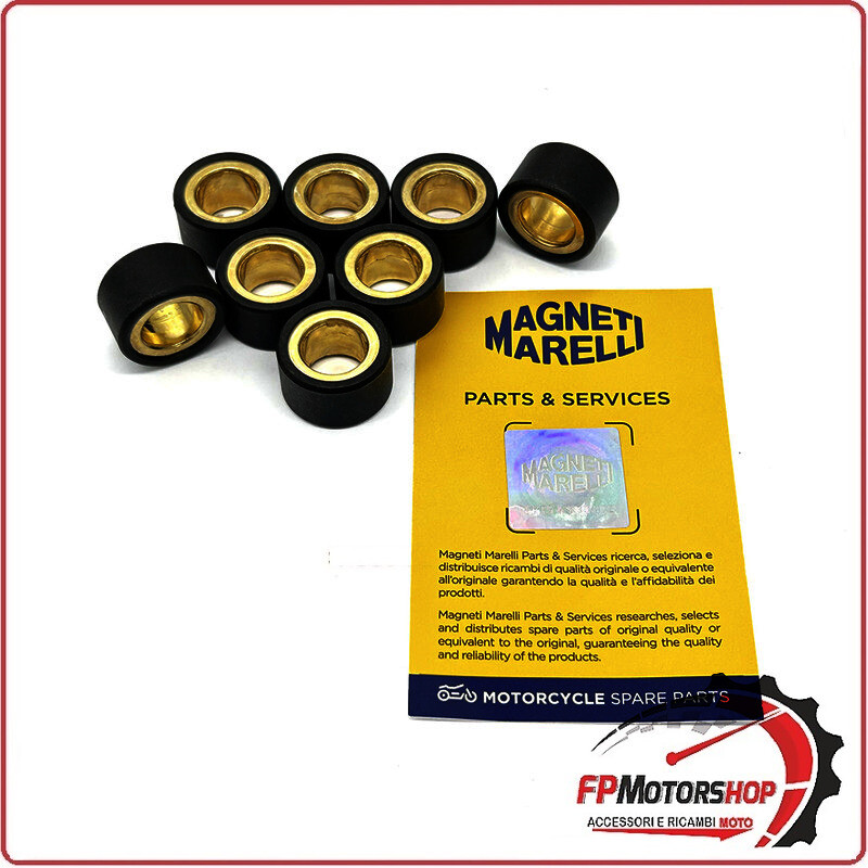 KIT 8 RULLI MASSETTE VARIATORE 30x18 20G PER SYM 600 QUAD RAIDER / LE MARELLI