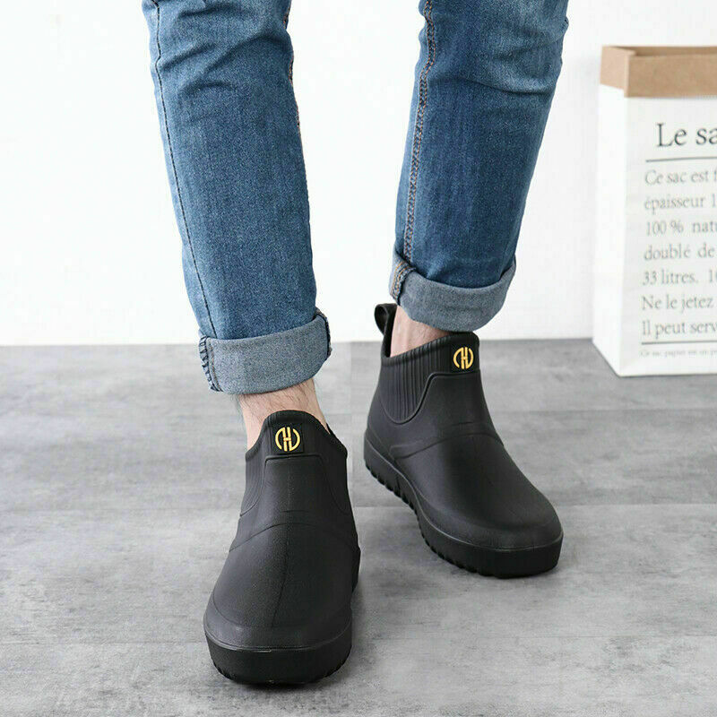 Herren-Gummistiefel Gummi Knöchel-Regen-Aufladungen ...
