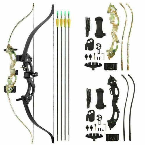 Takedown Recurve Bogen Set+ABS 48" Jagdpfeilauflage Bogenschießen Jagd Training