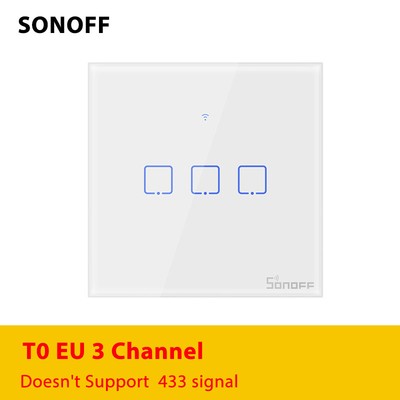 SONOFF TX Series Smart WiFi Touch Wall Switch Interruptor T0 EU UK US EWelink Re