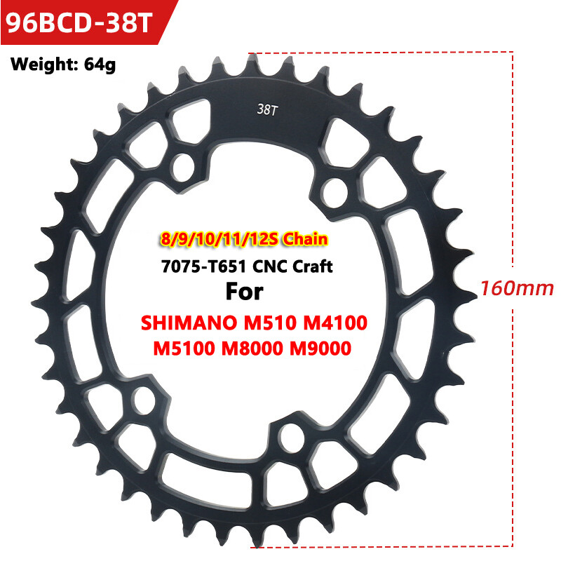 Shimano Deore FC-M5100 1x10 1x11 Speed Crankset 32T 34T 36T 38T 170mm 175mm MTB