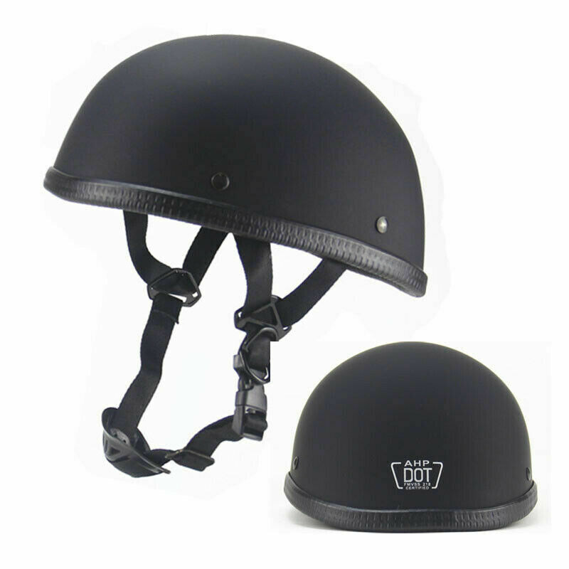 Motorcycle Half Helmet DOT Electric Bike Helmet Beanie Scooter Cap