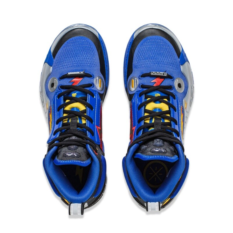 Pre-owned Li-ning Way Of Wade 10 & Wow 10-element Men's Mid Top Basketball Shoes Abas115-7 In Blue