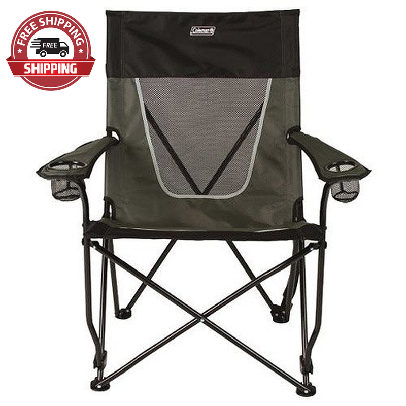 Coleman Ultimate Comfort Folding Sling Chair, Gray