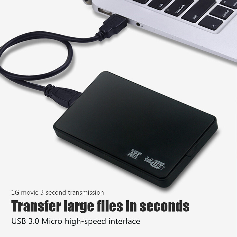 Portable SSD 2.5in 4TB HDD External Hard Drive Enclosure USB 3.0 SATA Disk