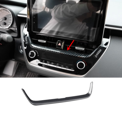 For Toyota Corolla 2019-2025 Dashboard center Air Vent Trim Carbon fiber