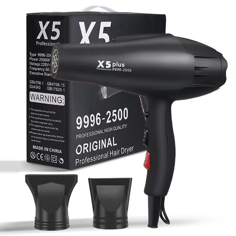 X5/X6 Plus New Negative Ion Hair Dryer 2400W High Power Strong Wind Speed Drier