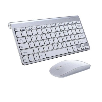 Slim Portable Mini Wireless Bluetooth-compatible Keyboard 24Ghz Keypad and Mouse