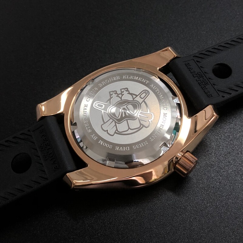 Pre-owned Steeldive Men Dive Watch,mens Automatic Watches Bronze 200m Waterproof Luminous